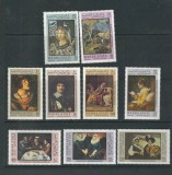 MAHRA STATE - 1967 ARTA , PICTURA , PICTORI CELEBRI , SERIE NESTAMPILATA