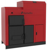 Centrala Fornello Eco Energy mixt 35 KW pe lemne si peleti, echipata cu 2 camere de ardere, automatizare, afisaj digital, arzator fonta, curatare meca