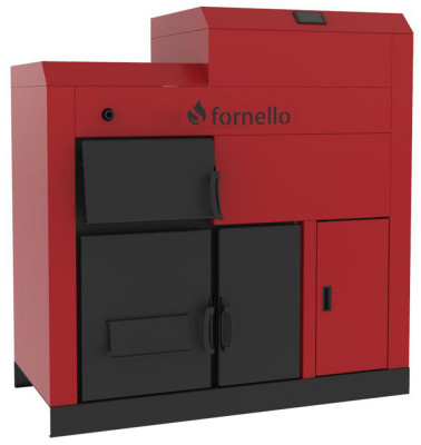 Centrala Fornello Eco Energy mixt 45 KW pe lemne si peleti, echipata cu 2 camere de ardere, automatizare, afisaj digital, arzator fonta, curatare meca foto