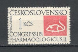 Cehoslovacia.1963 Congres de farmacologie Praga XC.349, Nestampilat