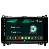 Cumpara ieftin Navigatie Mercedes Benz Sprinter, Viano, Vito, A B Class, Crafter, Android 12, A-Octacore 2GB RAM + 32GB ROM, 9 Inch - AD-BGA9002+AD-BGRKIT407