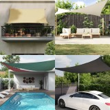 VidaXL Parasolar țesătură oxford triunghiular, 3,6x3,6x3,6 m, antracit