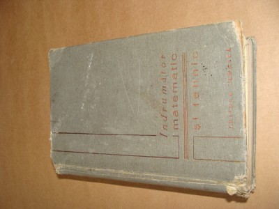 INDRUMATOR MATEMATIC SI TEHNIC 1964 foto