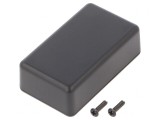 Carcasă universală 35mm x 60mm x 20mm ABS neagră IP40