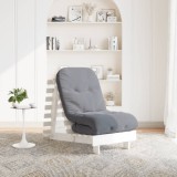 Cumpara ieftin Canapea futon cu saltea, alb, 60x206x11 cm, lemn masiv de pin