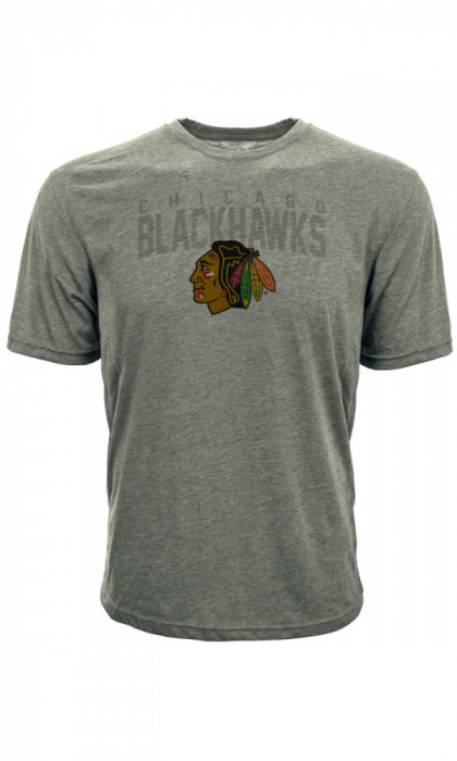 Chicago Blackhawks tricou de bărbați grey Shadow City Tee - S