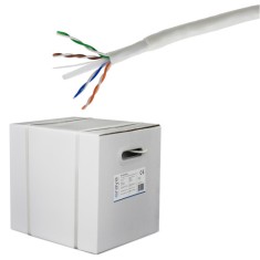 Cablu UTP DE EXTERIOR double jacket, cat 6, cupru, 305m, 4x2x23 AWG - eRaya NET6PDG-305