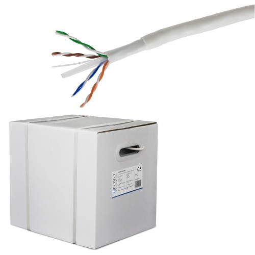 Cablu UTP DE EXTERIOR double jacket, cat 6, cupru, 305m, 4x2x23 AWG - eRaya NET6PDG-305