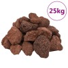 Roci vulcanice, 25 kg, rosu, 5-8 cm