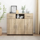 vidaXL Dulap din Lemn Stejar Sonoma 88,5 x 30,5 x 73 cm Lemn compozit 880283