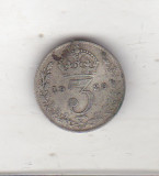 Bnk mnd Anglia Marea Britanie 3 pence 1920 argint, Europa