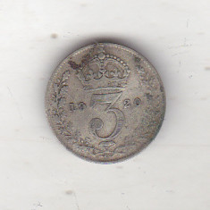 bnk mnd Anglia Marea Britanie 3 pence 1920 argint