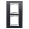 Rama Ornament 2P verticala LUX Gewiss Chorus negru GW16224TN