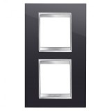 Rama Ornament 2P verticala LUX Gewiss Chorus negru GW16224TN