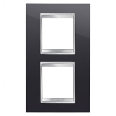 Rama Ornament 2P verticala LUX Gewiss Chorus negru GW16224TN