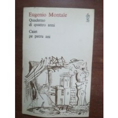 Caiet pe patru ani- Eugenio Montale