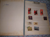 CLASOR VECHI cu timbre vechi de colectie in starea care se vad,clasor cu timbre