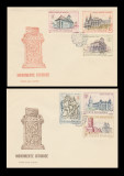 1968 Romania - 2 FDC Monumente istorice, LP 686, Romania de la 1950, Arhitectura