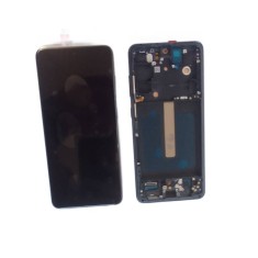 Display ecran cu Touchscreen si Rama compatibil cu Samsung S21 FE 5G, G990, OLED, Negru