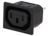 Conector Alimentare AC Soclu Mamă 10A 250V C13
