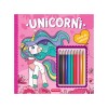 Carte de colorat Unicorni Kreativ, 48 pagini, 20x20cm, Coperta Brosata, 3-10 ani + Creioane Colorate CADOU