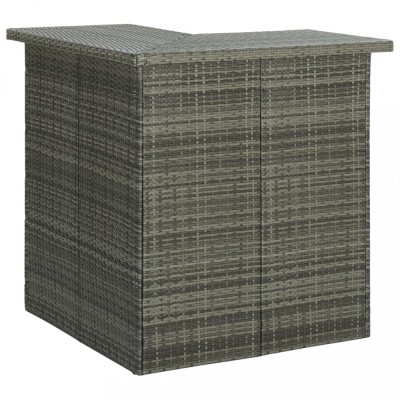 Gossi masa de bar coltar, gri, 100 x 50 x 105 cm, poliratan foto