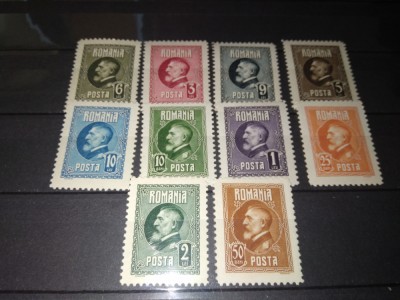 TIMBRE ROMANIA LP 74 1926 A 60 A ANIVERSARE A REGELUI FERDINAND foto
