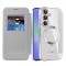 Husa MagSafe pentru Samsung Galaxy A36 A366, Techsuit, SmartMag Book, Gri