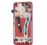 Display LCD Huawei Honor 9X / 9X Pro, Rosu, Cu Rama - Inlocuire Ecran
