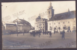 4988 - SIBIU, Market, Romania - old postcard, real Photo - unused