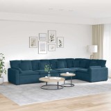 vidaXL Canapea modulară cu perne, albastru, catifea 3321327