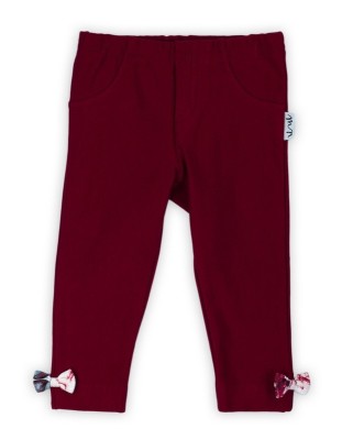 Pantalon cu fundite (180280) Colectia &amp;quot;Kate&amp;quot; 2021 Visiniu Marimea 104 foto