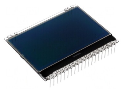 Afișaj LCD Grafic 128x64 FSTN Negativ Negru foto