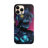 Husa compatibila cu Apple iPhone 13 Pro Max model Cyberpunk Skull,Silicon, Tpu, Viceversa, Transparent, Carcasa