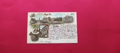 Litho Italia Italy Lazio Roma Ricordo di Roma 1900 Art Nouveau Litografie