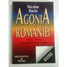 AGONIA ROMANIEI (1944-1948) Dosarele secrete acuza - Nicolae BACIU