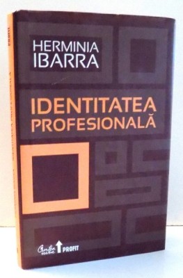 IDENTITATEA PROFESIONALA , STRATEGII NECONVENTIONALE PENTRU REDEFINIREA CARIEREI de HERMINIA IBARRA , 2011 foto