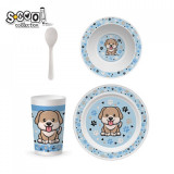 Cumpara ieftin Set vesela + tac&acirc;muri, Dog - S-COOL,, Oem