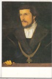 bnk cp Sibiu - Muzeul Brukenthal - C Amberger - Portret de barbat - necirculata