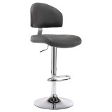 Cumpara ieftin Scaun de bar, gri, piele ecologica