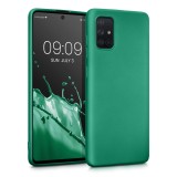 Husa Kwmobile pentru Samsung Galaxy A71, Silicon, Verde, 51213.170, Carcasa