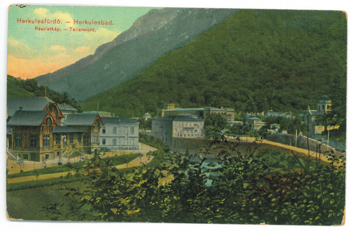 5477 - Baile HERCULANE, Caras-Severin, Romania - old postcard - used - 1914