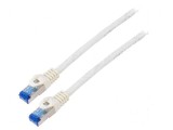 Cabluri Patch S/FTP 6a CCA LSZH Alb 1,5m 26AWG, Lanberg