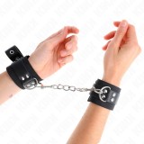 Kink Wrist Restraint-Nylon Wrist Restraints Negru cu Curea
