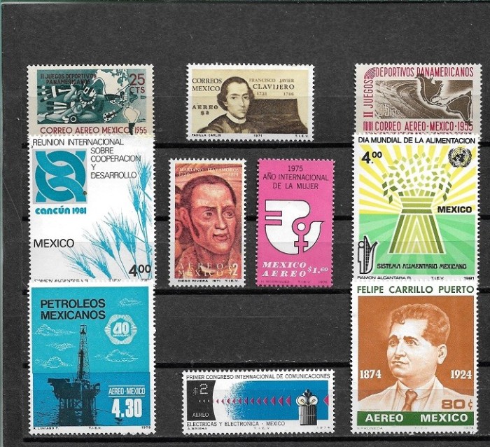 C3758 - lot timbre nestampilate MNH Mexic