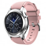 Cumpara ieftin Curea ceas Smartwatch Samsung Galaxy Watch 46mm, Samsung Watch Gear S3, iUni 22 mm Silicon Soft Pink