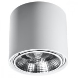 Lampă De Tavan Tub Alb Din Aluminiu Cu 1 Bec Cilindric Modern De Interior