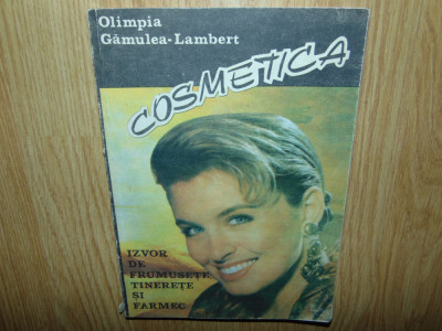 COSMETICA -OLIMPIA GAMULEA-LAMBERT ANUL 1992 foto