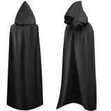 Pelerina cu gluga, universala, deghizare Halloween, poliester, negru