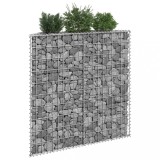 VidaXL Strat &icirc;nălțat gabion trapez, 100x20x100 cm, oțel galvanizat